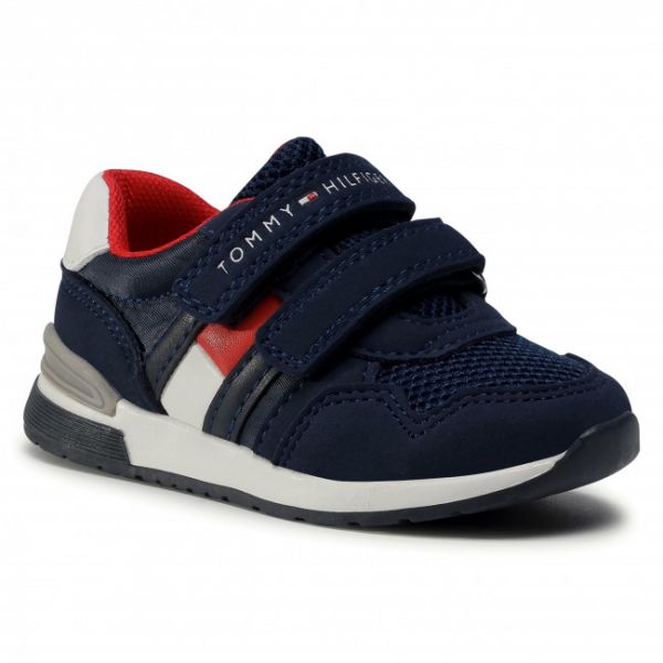 Sneakers Tommy Hilfiger - Low Cut Velcro Sneaker T1B4-30481-0732 M Blue 800 Sneakers Tommy Hilfiger - Low Cut Velcro Sneaker T1B4-30481-0732 M Blue 800