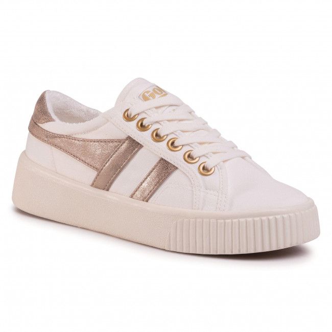 Scarpe sportive GOLA - Baseline Mark Cox CLB012 Off White/Gold