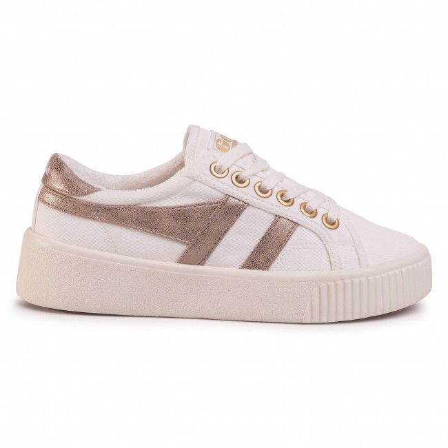 Scarpe sportive GOLA - Baseline Mark Cox CLB012 Off White/Gold