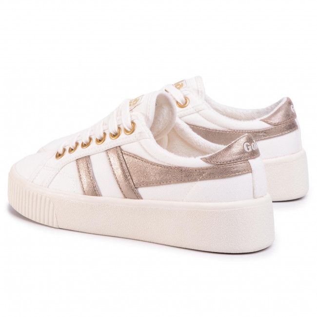 Scarpe sportive GOLA - Baseline Mark Cox CLB012 Off White/Gold