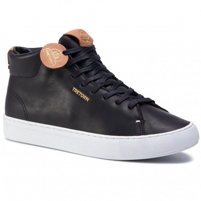 Sneakers TRETORN - Tournament Leather Hi Wp 480137 Black/White