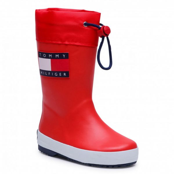 Wellington Tommy Hilfiger - Rain Boot T3X6-30766-0047 M Red 300 Wellington Tommy Hilfiger - Rain Boot T3X6-30766-0047 M Red 300