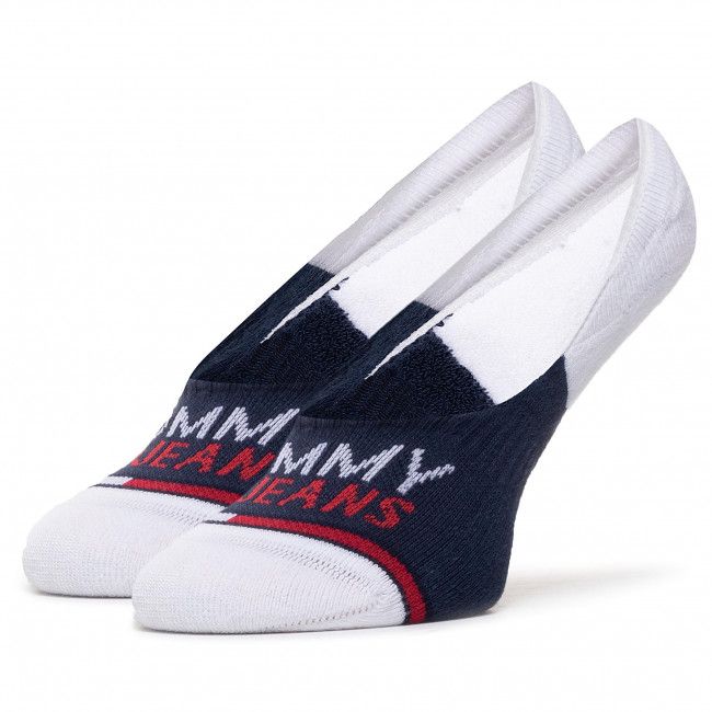 Set di 2 paia di pedulini unisex TOMMY JEANS - 100000403 Navy 002