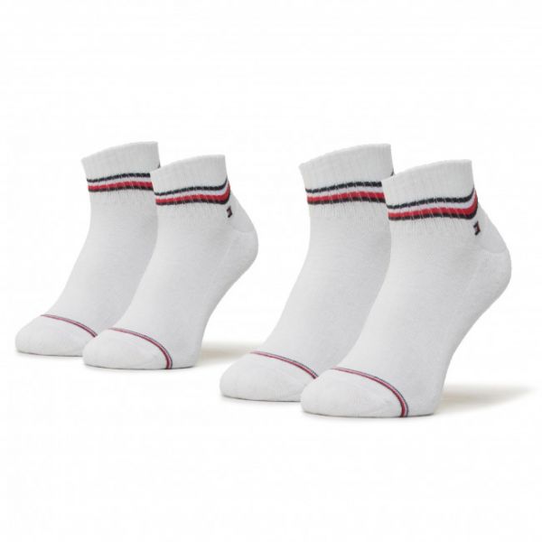 Set di 2 paia di calzini corti da uomo Tommy Hilfiger - 100001094 White 300