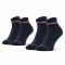 Set di 2 paia di calzini corti da uomo TOMMY HILFIGER - 100001094 Dark Navy 039