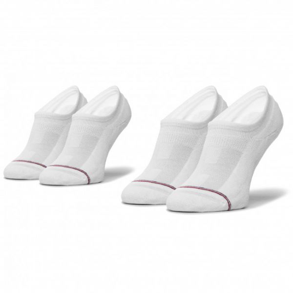 Set di 2 paia di calzini corti da uomo TOMMY HILFIGER - 100001095 White 300