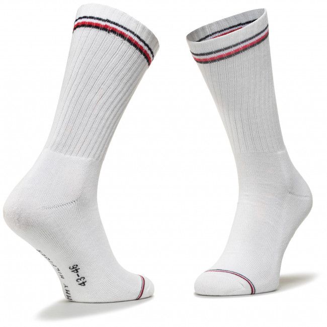 Set di 2 paia di calzini lunghi unisex Tommy Hilfiger - 100001096 White 300