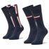 Set di 2 paia di calzini lunghi unisex Tommy Hilfiger - 100001492 Navy 002