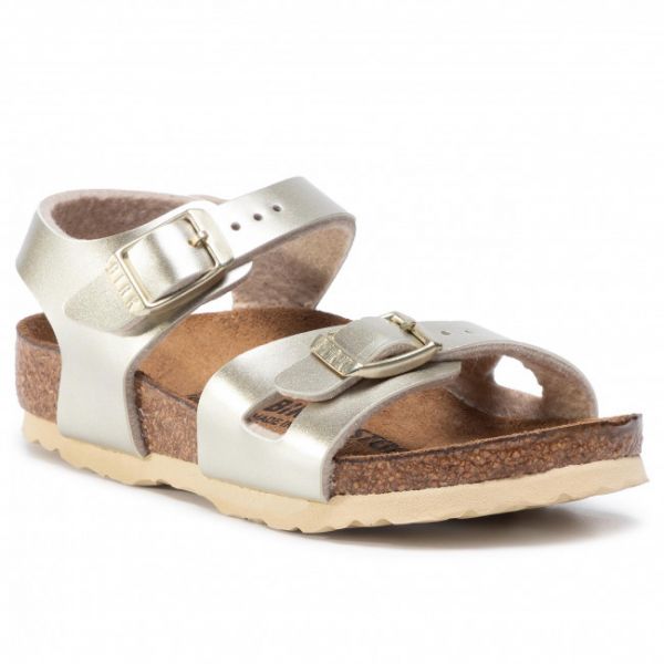 Sandali Birkenstock - Rio Kids 1014829 Electric Metallic Gold Sandali Birkenstock - Rio Kids 1014829 Electric Metallic Gold
