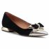 Scarpe basse R.POLAŃSKI - 1008 Czarny Zamsz/Złoty