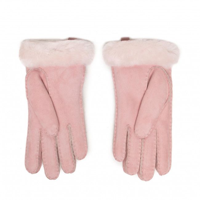 Guanti da donna Ugg - W Shorty Glove W Leather Trim 17367 Pink Cloud