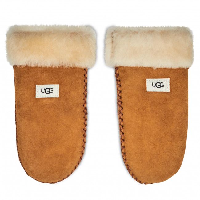 Guanti bambino UGG - K Sheepskin Mitten W Stitch 20095 Chestnut