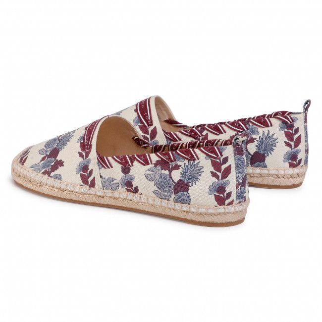 Espadrillas TORY BURCH - Grosgrain Whipstitch 71649 Imperial Garnet Wonderland Vine 990