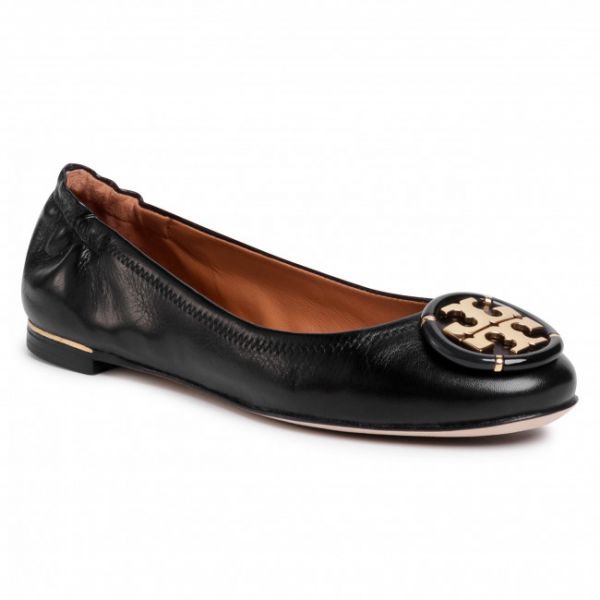 Ballerine TORY BURCH - Minnie Ballet With Multi Logo 74062 Perfect Black 006 Ballerine TORY BURCH - Minnie Ballet With Multi Logo 74062 Perfect Black 006