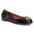 Ballerine TORY BURCH - Minnie Ballet With Multi Logo 74062 Perfect Black 006