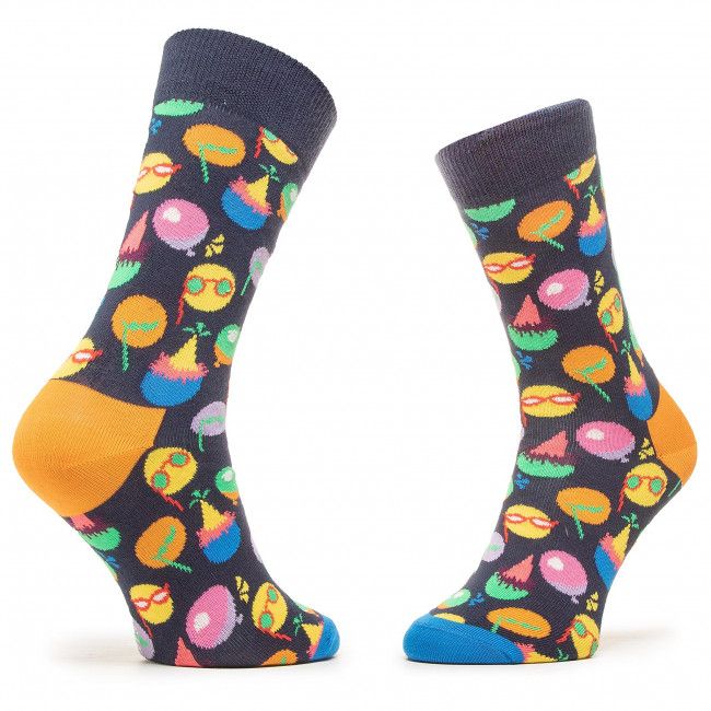 Set di 3 paia di calzini lunghi unisex HAPPY SOCKS - XCEL08-9300 Multicolore Nero