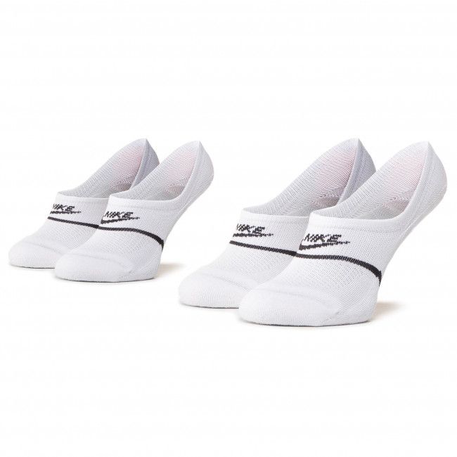 Set di 2 paia di pedulini unisex NIKE - CU0692 100 Bianco