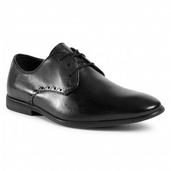 Scarpe basse Clarks - Bampton Park 261520877 Black Leather Scarpe basse Clarks - Bampton Park 261520877 Black Leather