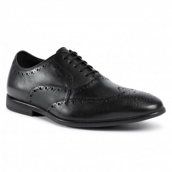 Scarpe basse Clarks - Bampton Rhodes 261521117 Black Leather Scarpe basse Clarks - Bampton Rhodes 261521117 Black Leather