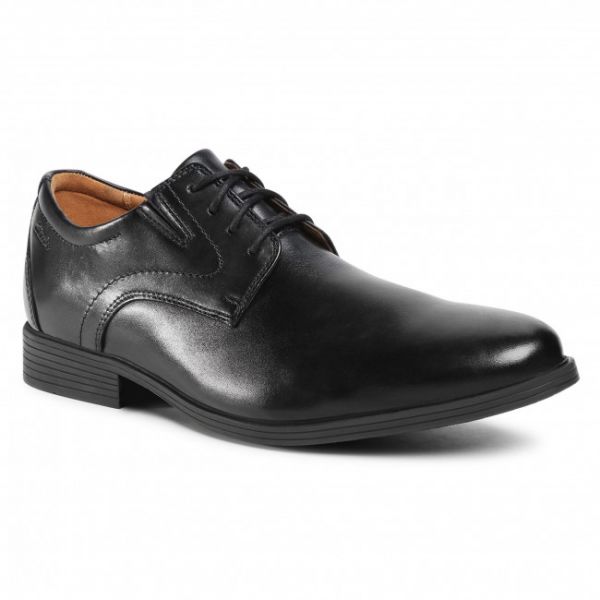 Scarpe basse CLARKS - Whiddon Plain 261529187 Black Leather Scarpe basse CLARKS - Whiddon Plain 261529187 Black Leather