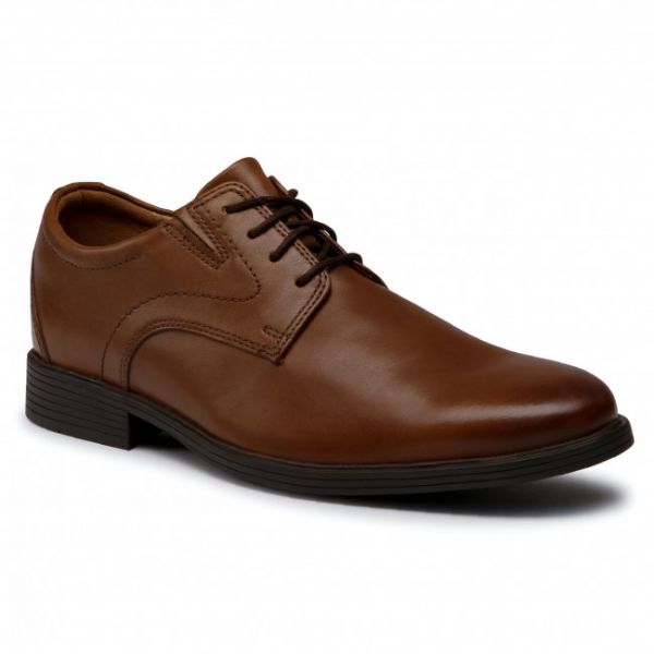 Scarpe basse Clarks - Whiddon Plain 261529197 Dark Tan Leather Scarpe basse Clarks - Whiddon Plain 261529197 Dark Tan Leather