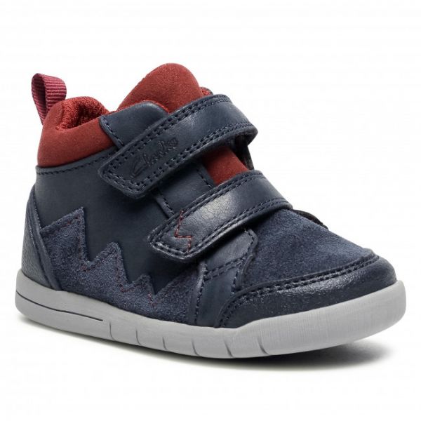 Polacchi Clarks - Rex Park T 261521887 Navy Leather Polacchi Clarks - Rex Park T 261521887 Navy Leather