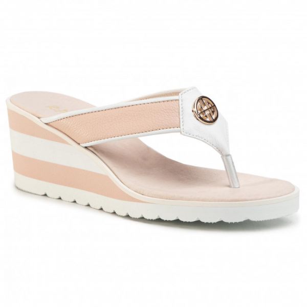 Infradito R.POLAŃSKI - 1130 Biały/Różowy