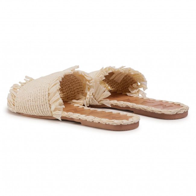 Ciabatte MANEBI - Leather Sandals S 1.5 Y0 Natural Fringed