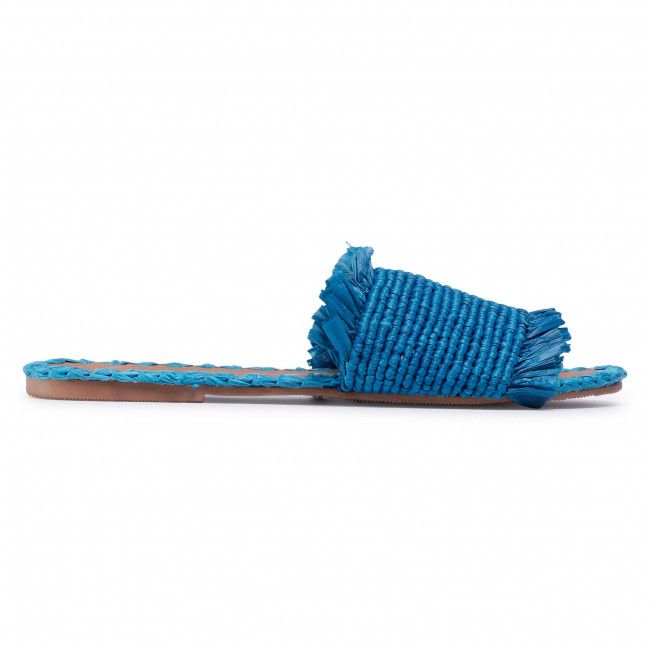 Ciabatte MANEBI - Leather Sandals S 1.9 Y0 Electric Blue Fringed