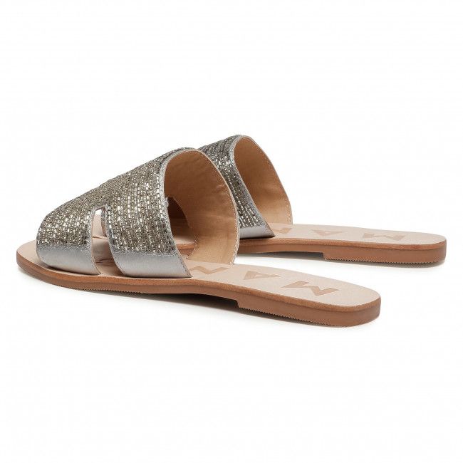 Ciabatte MANEBI - Leather Sandals S 4.1 Y0 Silver H Glass