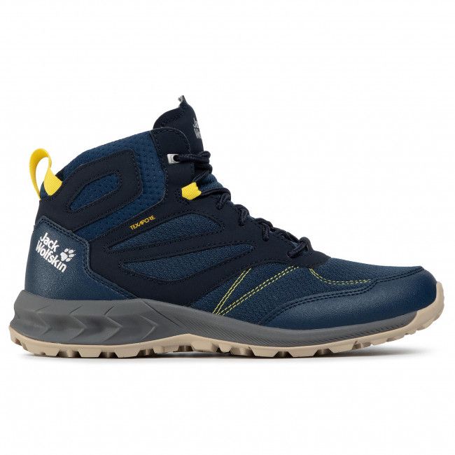 Scarpe da trekking Jack Wolfskin - Woodland Texapore Mid M 4039201 Dark Blue/Lime