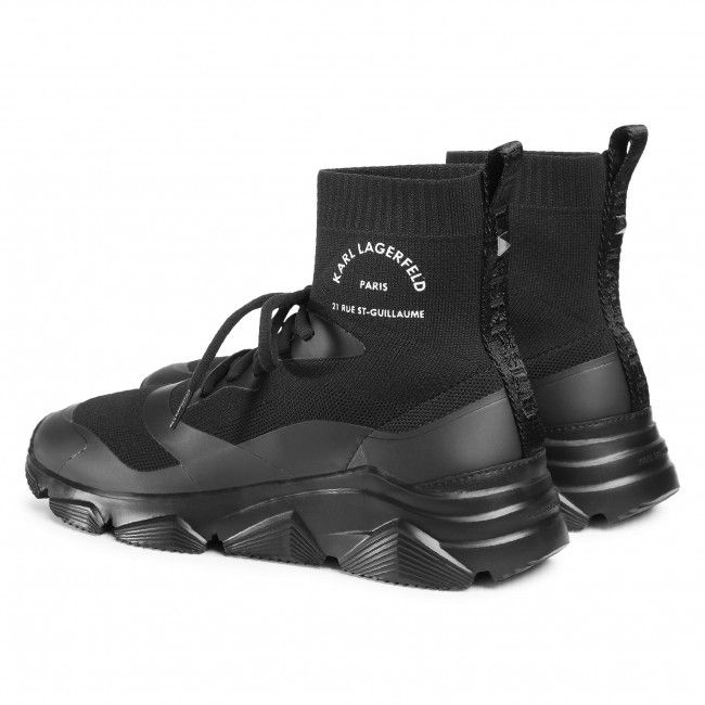 Sneakers KARL LAGERFELD - KL51641 Black Knit Textile/Mono