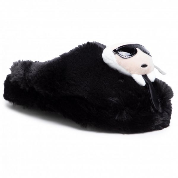 Pantofole KARL LAGERFELD - KL40204 Black Synth Fur