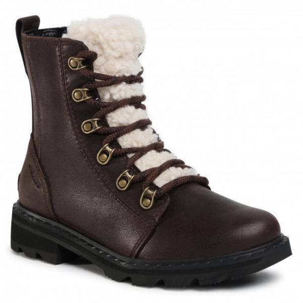 Tronchetti SOREL - Lennox Lace Cozy NL3955 Blackened Brown/Marron Noirci 205
