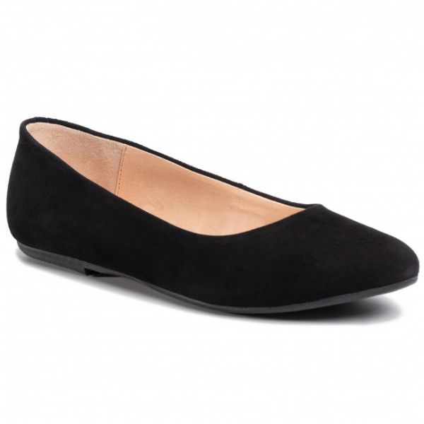 Ballerine BALDACCINI - 1472500 Czarny Zamsz Ballerine BALDACCINI - 1472500 Czarny Zamsz