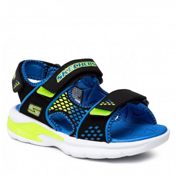 Sandali Skechers - Beach Glower 90558L/BBLM Blk/Blue/Lime Sandali Skechers - Beach Glower 90558L/BBLM Blk/Blue/Lime