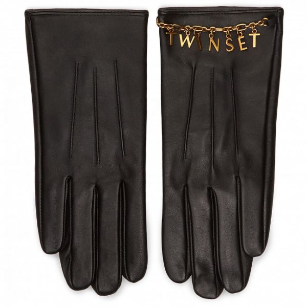 Guanti da donna TWINSET - 202TO5063 Nero 00006 Guanti da donna TWINSET - 202TO5063 Nero 00006