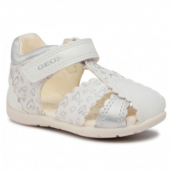 Sandali Geox - B Elthan G. C B151QC 0HI10 C0007 White/Silver Sandali Geox - B Elthan G. C B151QC 0HI10 C0007 White/Silver