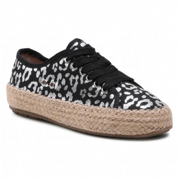 Espadrillas EMU Australia - Agonis Teens T11411 Black/Silver Leopard Espadrillas EMU Australia - Agonis Teens T11411 Black/Silver Leopard