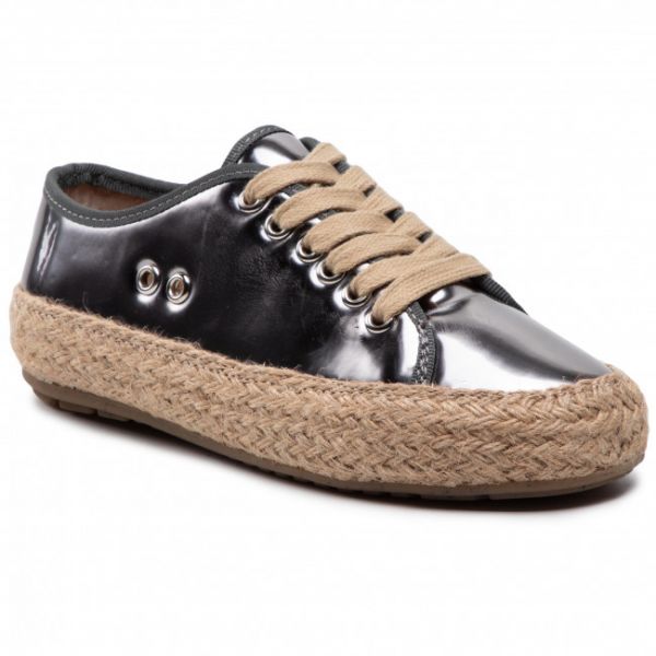 Espadrillas EMU Australia - Agonis Mirror Teens T12572 Dark Silver Espadrillas EMU Australia - Agonis Mirror Teens T12572 Dark Silver