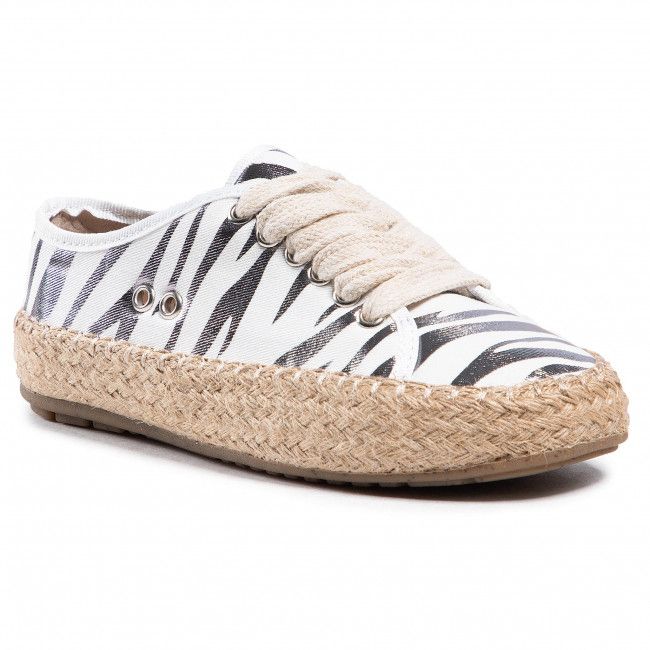 Espadrillas EMU AUSTRALIA - Agonis Zebra Teens T12573 Coconut/Blanc Coco