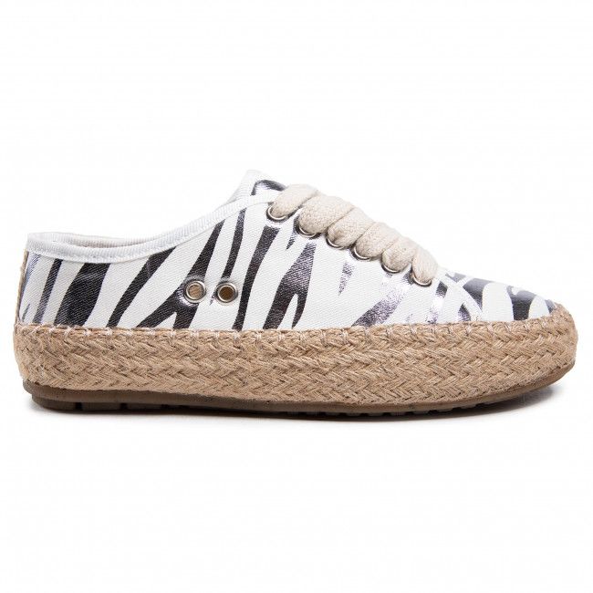 Espadrillas EMU AUSTRALIA - Agonis Zebra Teens T12573 Coconut/Blanc Coco