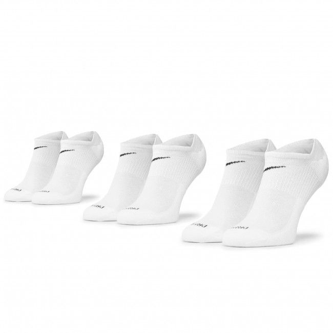 Set di 3 paia di calzini corti unisex Nike - SX7840 100 Bianco