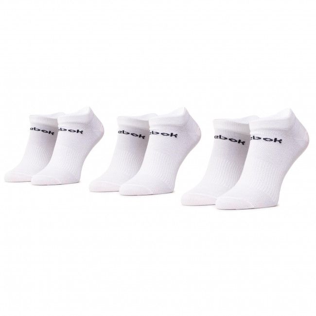 Set di 3 paia di calzini corti unisex Reebok - Act Core Low Cut Sock 3P GH8228 White