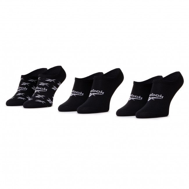 Set di 3 paia di pedulini unisex Reebok - Cl Fo Invisible Sock 3P GG6679 Black