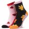 Calzini lunghi da donna DOTS SOCKS - DTS-SX-459-R Multicolore Nero Rosa