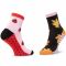 Calzini lunghi da donna DOTS SOCKS - DTS-SX-459-R Multicolore Nero Rosa