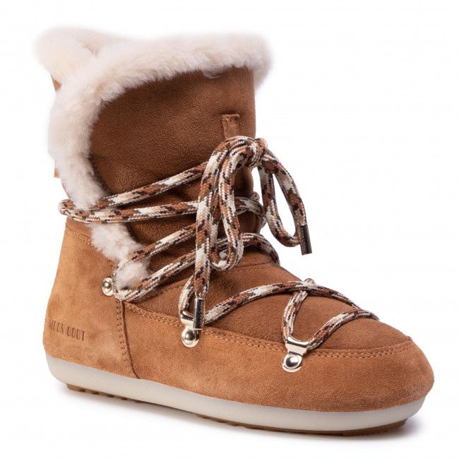 Stivali da neve MOON BOOT - Dk Side High Shearling 24300100001 Whisky/Off White