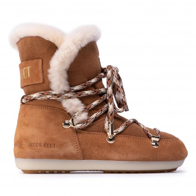 Stivali da neve MOON BOOT - Dk Side High Shearling 24300100001 Whisky/Off White