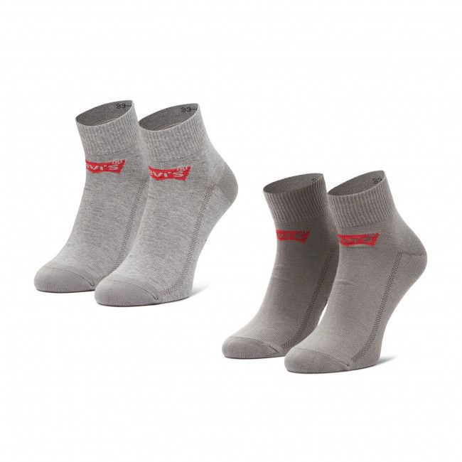 Set di 3 paia di calzini corti da uomo Levi's® - 37157-0179 Middle Grey Melange